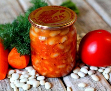 Салат квасоля в томаті домашній 0,5 л Київ - фото 1