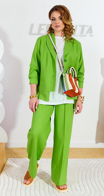 Лляний костюм-трійка (50) Київ - фото 2