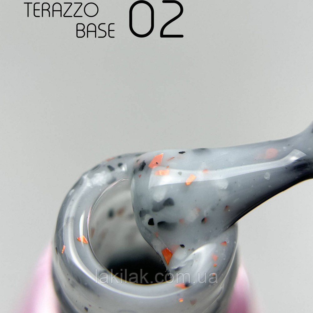 База для гель-лаку Toki-Toki Terazzo Base TR02 з поталлю 5мл Херсон - фото 1