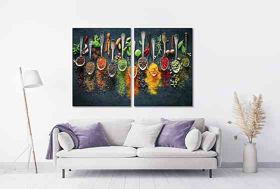 Модульна картина у вітальню/ спальню  Спеції       TLV-2_110 90x132 см Київ