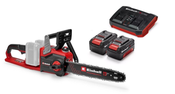 Потужна пила ланцюгова акумуляторна Einhell GP-LC 36/35 Li Twincharger Kit : з АКБ 18V 2x4,0Ah , шина 35 см (4501780, 4512112) Київ