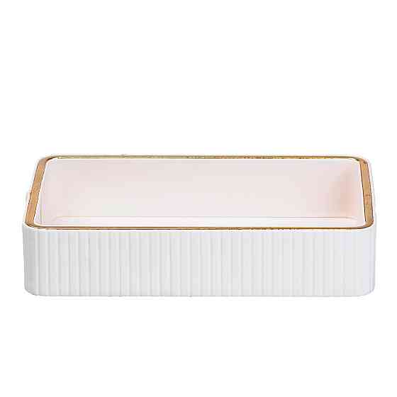 Салфетница на стол из эко-кожи 25 х 15.5 х 5 см Белый HP9900W Киев