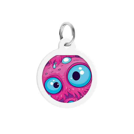 Адресник для собак и кошек металлический WAUDOG Smart ID с QR паспортом, рисунок 