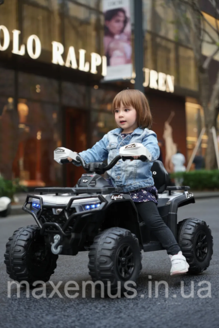 Детский электроквадроцикл Spoko SP-918 Черный (12V, 2 мотора, с пультом ДУ и Bluetooth) на аккумуляторе для детей от 3 лет Мостиска - изображение 12