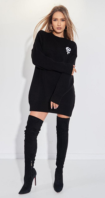 Светр туніка з написом (42-46) Київ - фото 4