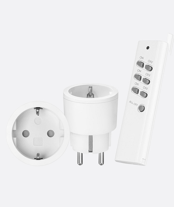 Бездротовий комплект розеток KlikAanKlikUit APC2-2300R з пультом керування, 2 шт, білі, набір розеток з пультом Київ - фото 1