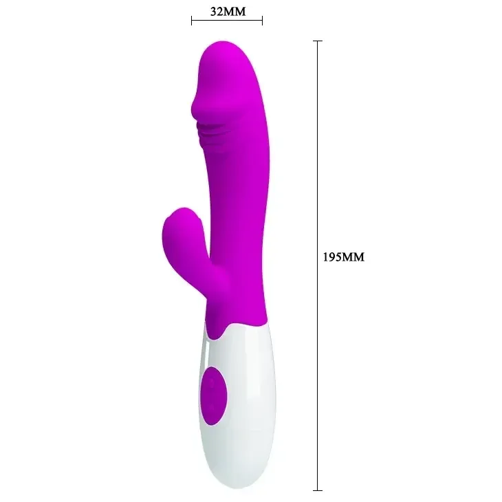 Вібратор зі стимуляцією клітора SNAPPY (на батар) Sex Aura Київ - фото 6