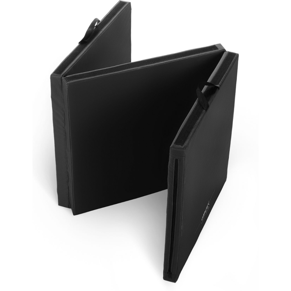 Мат гімнастичний Gymtek твердий 5см з липучкою чорний Київ - фото 4