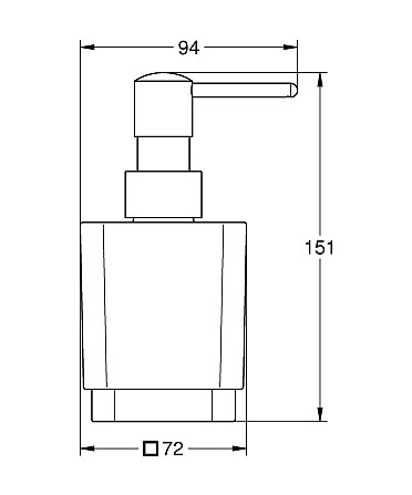 Дозатор жидкого мыла Grohe Selection Cube (40805000) Киев - изображение 4