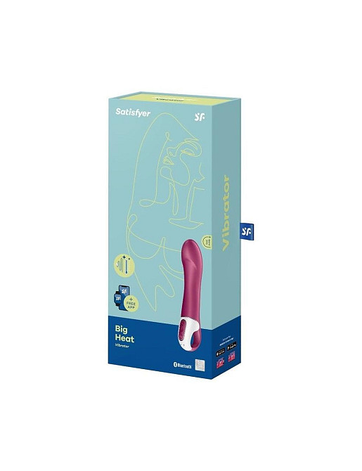 Смарт вібратор точки G Satisfyer Big Heat з функцією підігріву Sex Aura Київ - фото 4