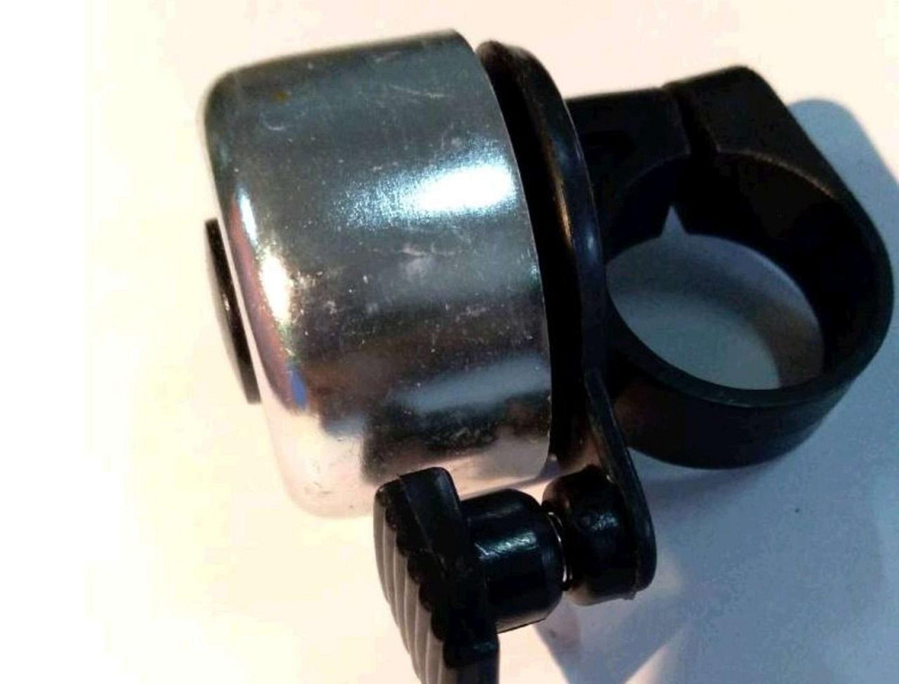 Дзвінок велосипедний (хром, чорна основа) (271) Мукачево - фото 1