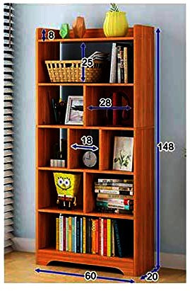 Книжковий стелаж "Свіфт 9" шафран Миколаїв - фото 2