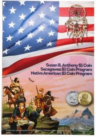 Альбом для монет 1 долар США Сакагавея, Ширяючий Орел, Корінні американці і Сьюзен Ентоні Полтава - изображение 1
