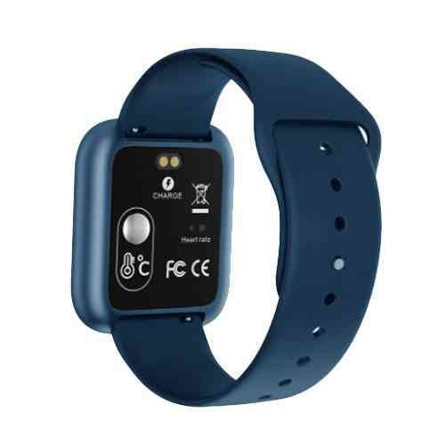 Smart Watch T80S, два браслета, температура тела, давление, оксиметр. Цвет: синий LI-33 Львов