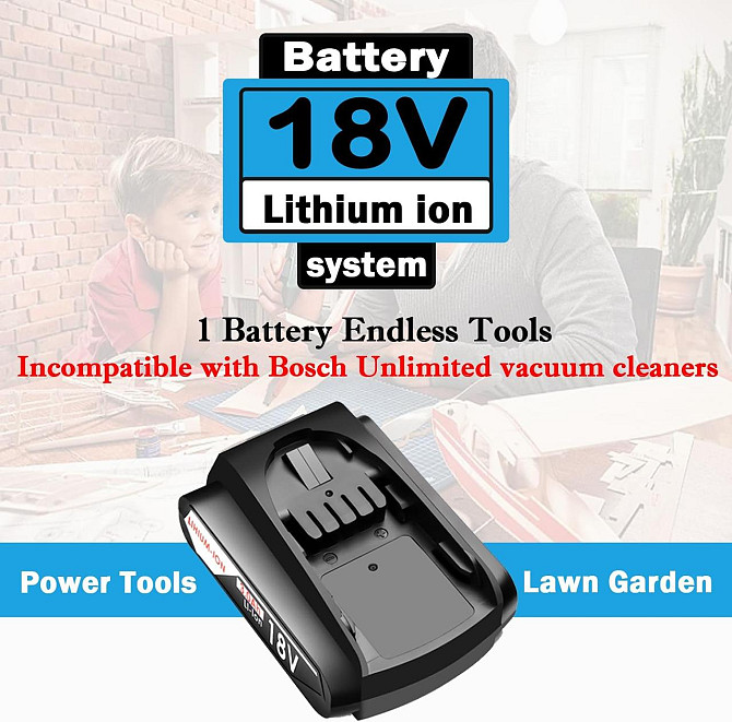 Аккумулятор Moccdor для электроинструмента Bosch 18V 3000mAh PBA PSB PSR батарея к шуруповерту, дрел Киев - изображение 2
