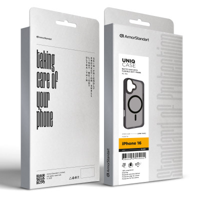 Чехол для мобильного телефона Armorstandart Uniq MagSafe Apple iPhone 16 Black (ARM79495) Винница - изображение 2