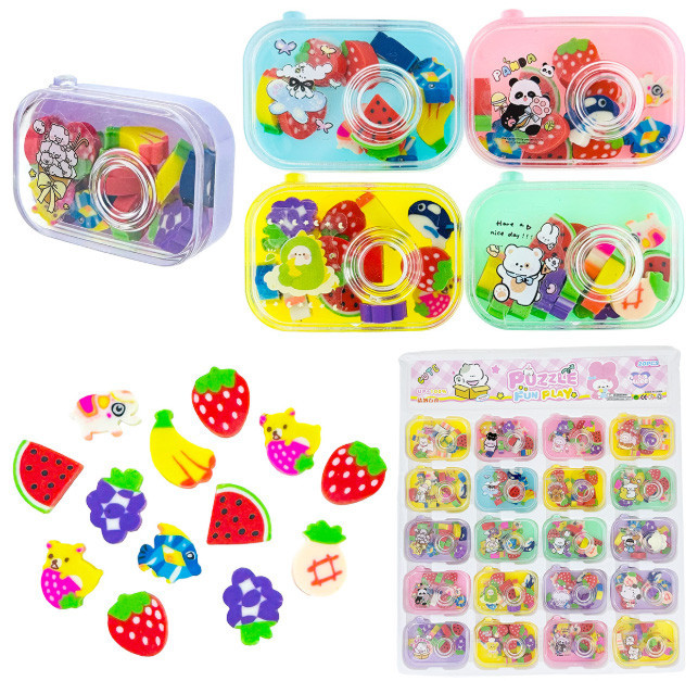 Резиночки стирачки набор 20 шт Фрукты Киев - изображение 1