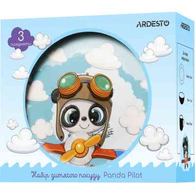 Комплект посуды Ardesto Panda Pilot порцеляна 3 предмети (AR3451PS) Винница