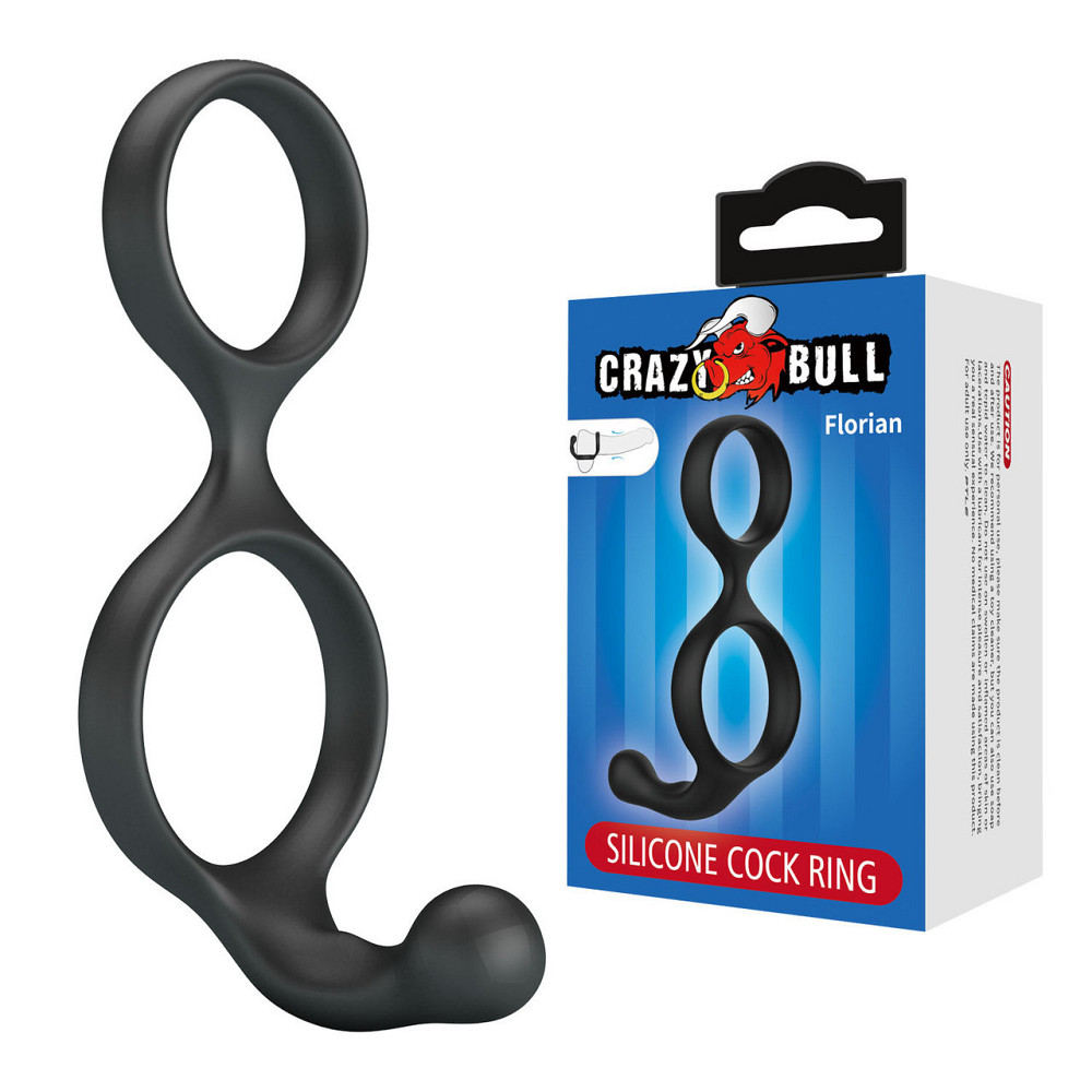 Эрекционное кольцо Crazy Bull - Florian Silicone Cock Ring, BI-210232 Sex Aura Киев - изображение 1