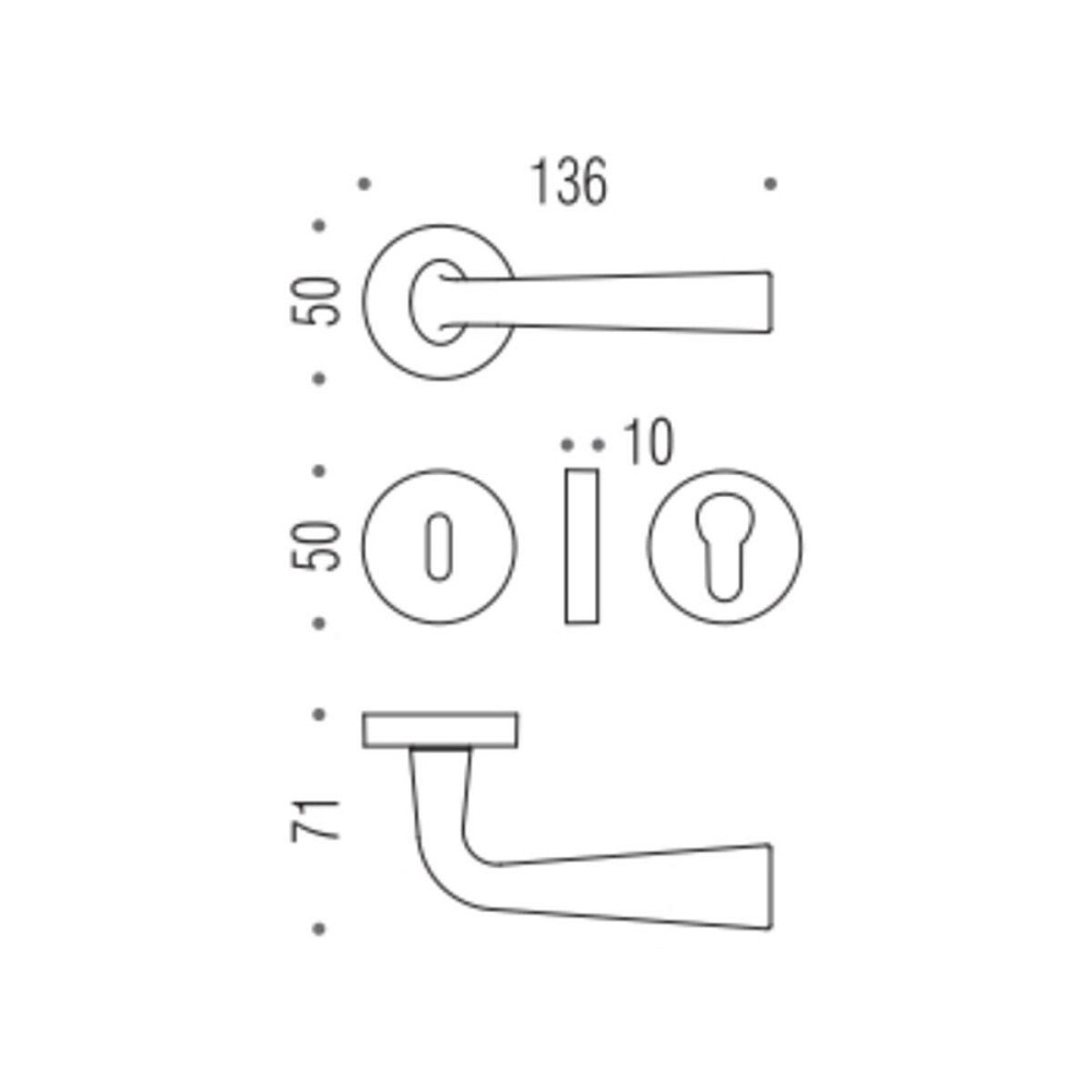 Ручка Colombo Tender MG 11 пол.латунь R ф / з Київ - фото 2
