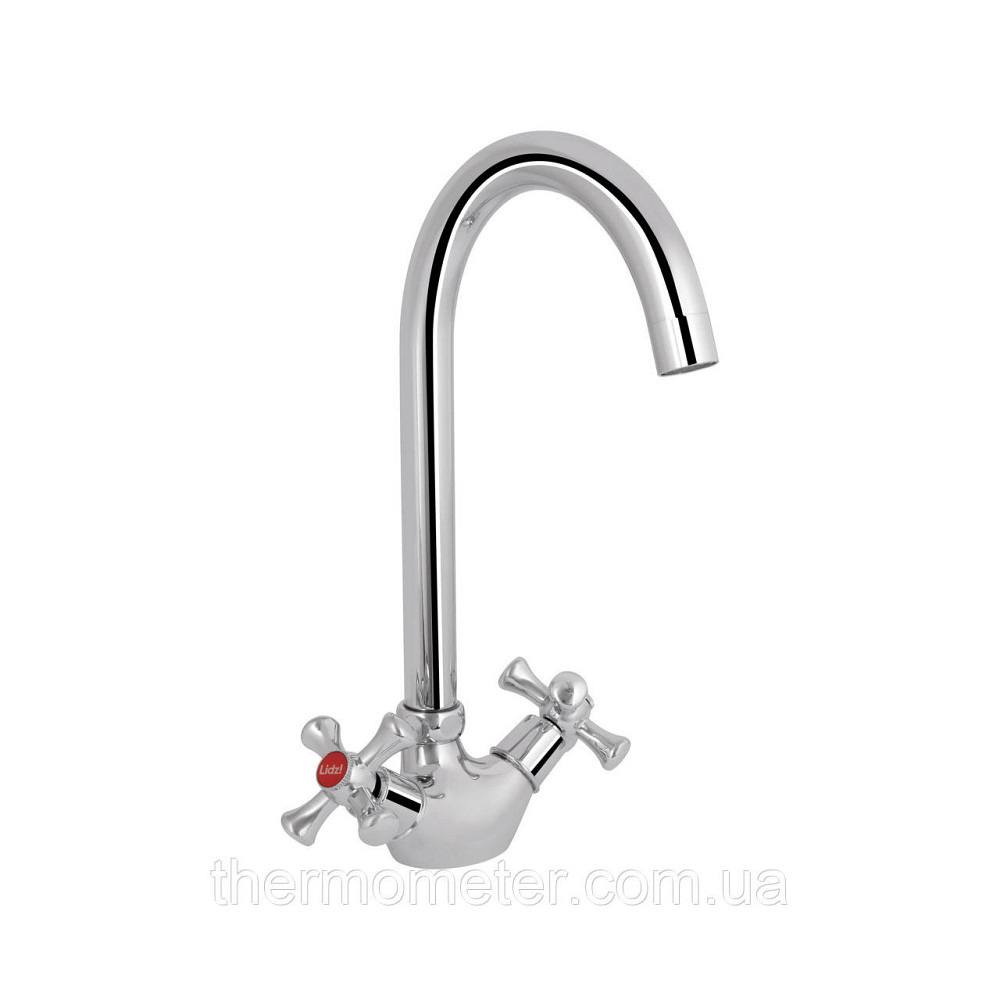 Змішувач для кухні Lidz Lamb 278F двовентильний LDLAM278FCRM35071 Chrome Київ - фото 6