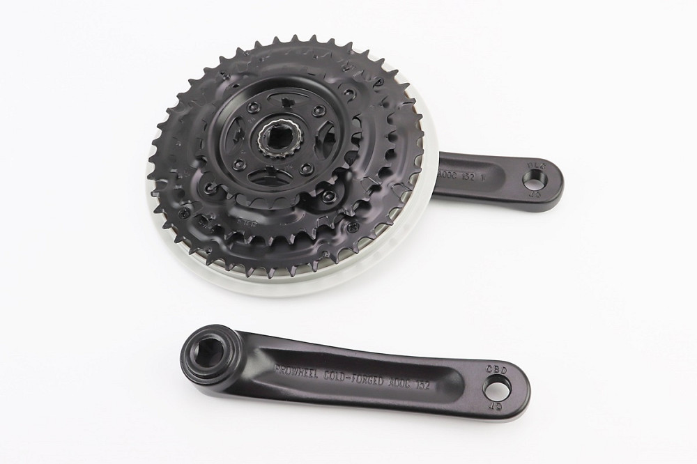 Шатуни "квадрат" 152мм, 42.34.24T MTB, алюмінієві, чорно-сірий MA-AC49 Київ - фото 2