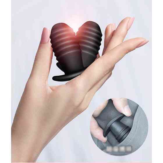 Анальна вібро-пробка - Чорний - 5*3 см - Анальні іграшки Вінниця