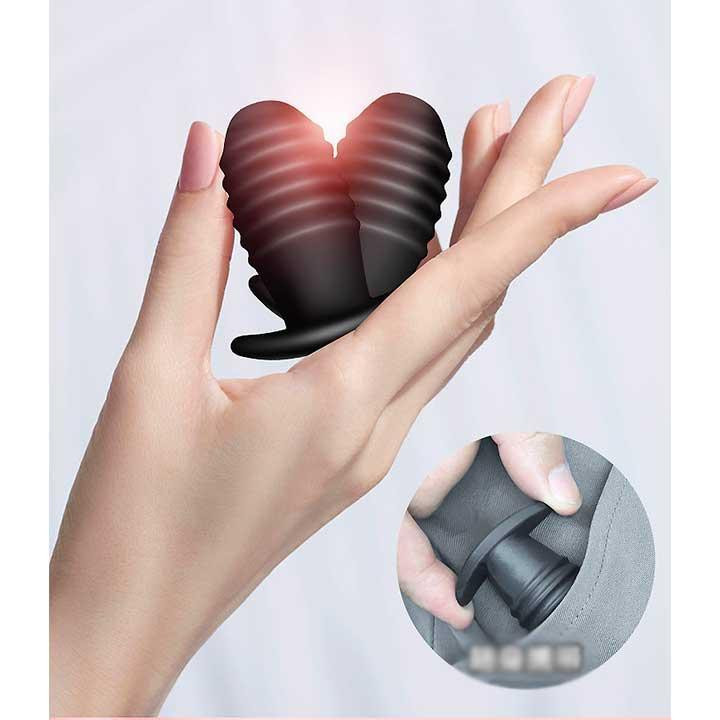 Анальна вібро-пробка - Чорний - 5*3 см - Анальні іграшки Вінниця - фото 5