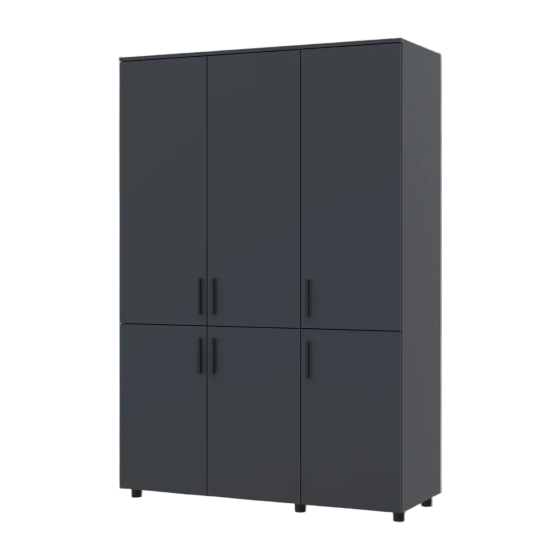 Шафа для одягу Doros Торн Антрацит 3 ДСП (полиці) 135х51.6х200 (DRS-012082) Дніпро