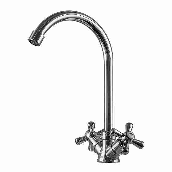 Змішувач для кухні DOMINO DK-H104-2N-CHROM хрест SHARM (000011192) Київ