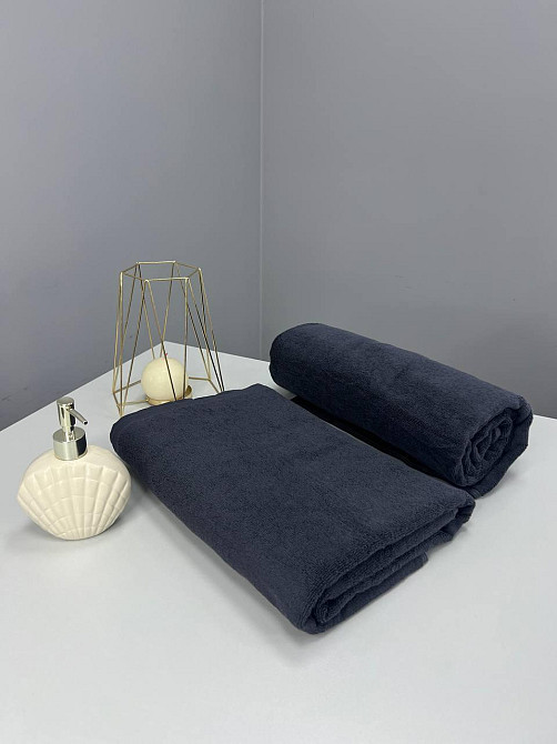 Полотенце банное Ideal Textile махровое 100х150 см (56860335) Графіт Черновцы - изображение 5