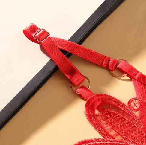 Трусики з перлинами червоні "Бджілка" - розмір універсальний, регулюється Київ