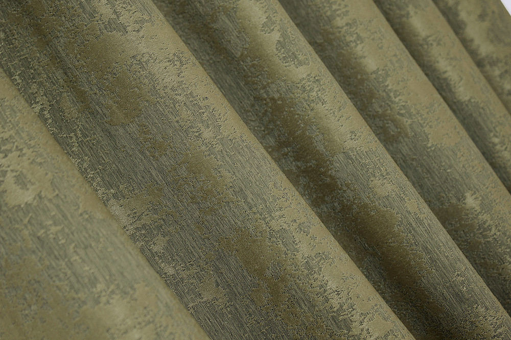 Комплект готових штор VR-Textil Жакард Sultan YL № 1213ш Оливковий 100х270 см 2 шт (31-637) Київ - фото 8