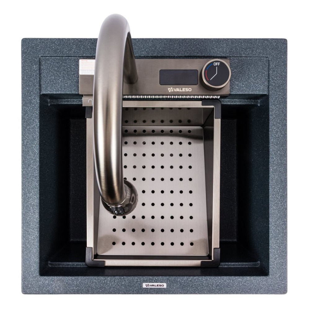 VALESO Гранітна мийка VALESO VIVA 5149 матова Антрацит Киев - изображение 1