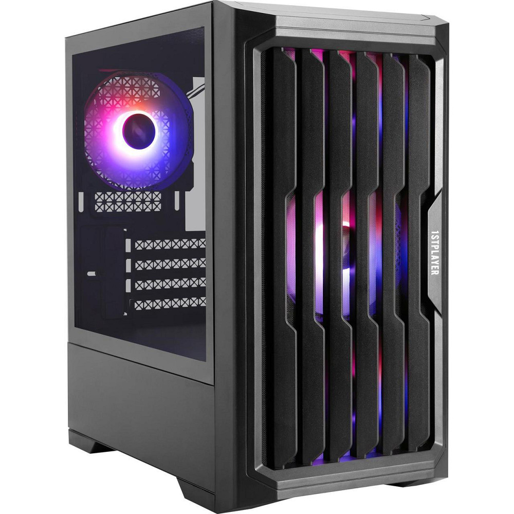 Корпус 1stPlayer H2-BK-4F7 Black без БЖ Харьков - изображение 9