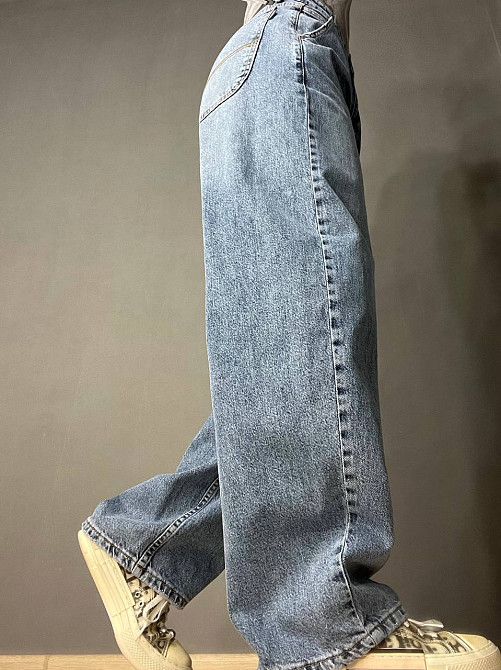 Джинсы женские SESSANTA 8403 skater jeans широкие бананы косые карманы высокая посадка стрейчевые св Одесса - изображение 9