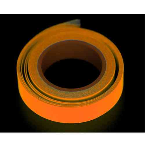 Лента люминесцентная клейкая 10мм x 3м, фосфорная, оранжевая Вінниця