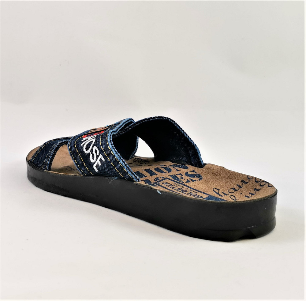 Мужские Шлёпанцы Джинсовые Тапочки Сланцы (размеры: 41) Днепр - изображение 3