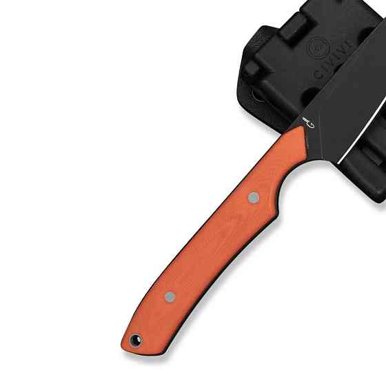 Нож фиксированный карманный Civvi High Grass Field Knife (7,4 см) 14C28N / G10 оранжевый с чехлом Киев