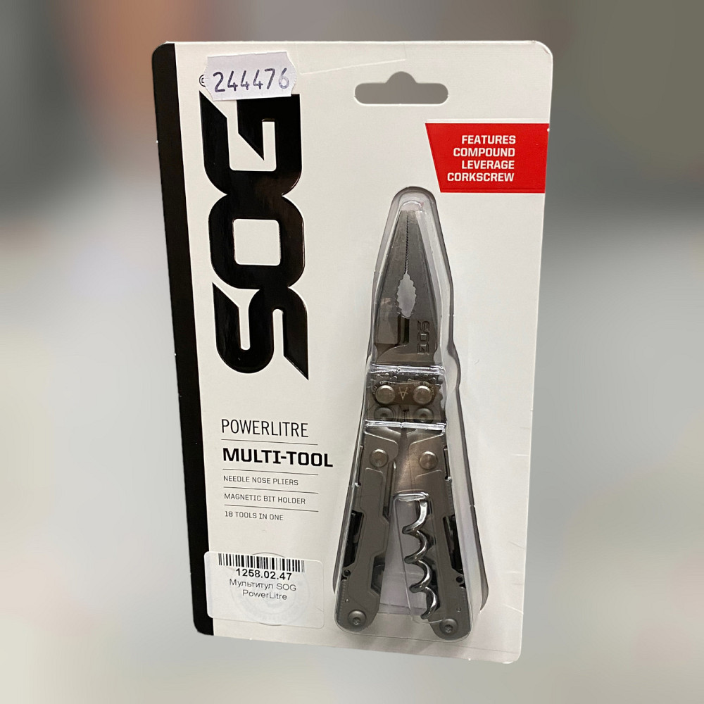 Мультитул SOG PowerLitre, 17 інструментів, мультиінструмент плоскогубці Київ - фото 2