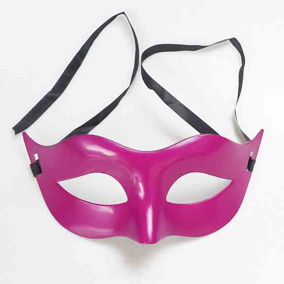 Карнавальна маска пластикова one size малиновий Київ