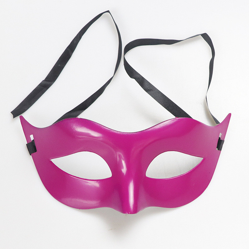 Карнавальна маска пластикова one size малиновий Київ - фото 2
