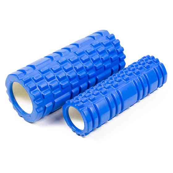 EasyFit Масажний ролик EasyFit Grid Roller Double 33 см Синій Коломия