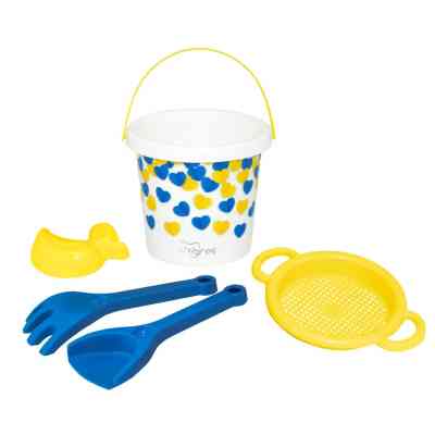 Іграшка для піску Tigres Українське сердечко 5 елементів з термонаклейкою (39948) Вінниця