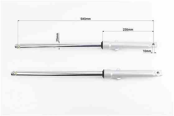 Амортизатор передній (пір'я), лев., правий. к-кт L-640мм D-25мм (пружина всередині) Киев