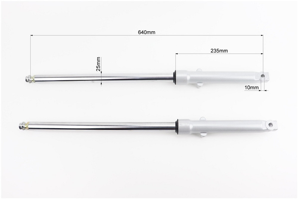 Амортизатор передній (пір'я), лев., правий. к-кт L-640мм D-25мм (пружина всередині) Киев - изображение 2