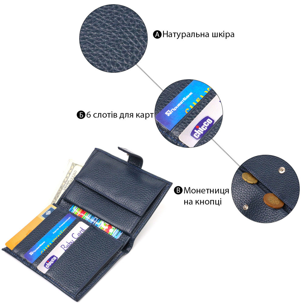 Практичный вертикальный мужской кошелек среднего размера из натуральной кожи флотар (CANPELLINI) Киев - изображение 8