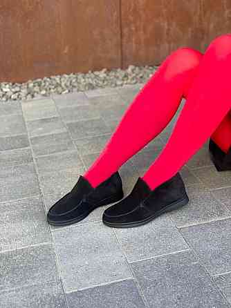 Daragani Женские черевики Daragani черные натуральная замша (5350) Коломыя