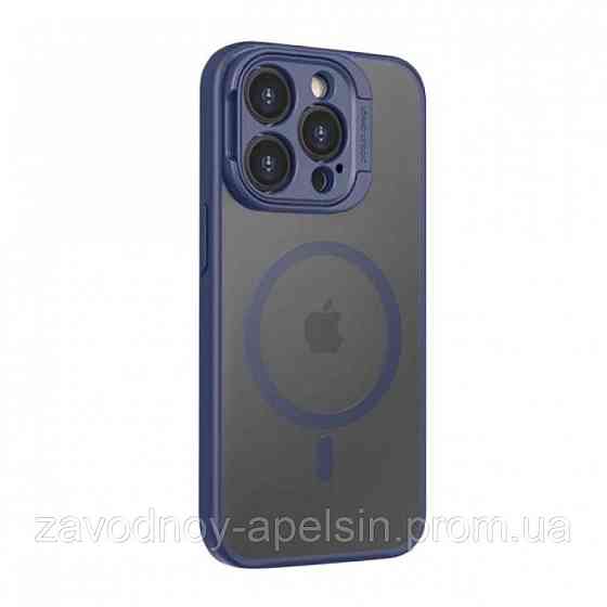 Iphone 15 Pro Max Матовий чохол Захист камери Rock (Magsafe) Одеса
