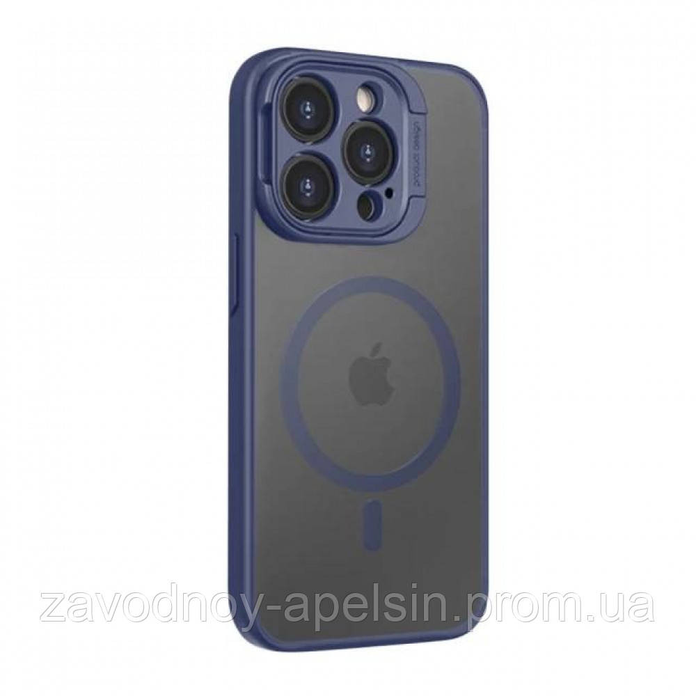 Iphone 15 Pro Max Матовий чохол Захист камери Rock (Magsafe) Одеса - фото 1